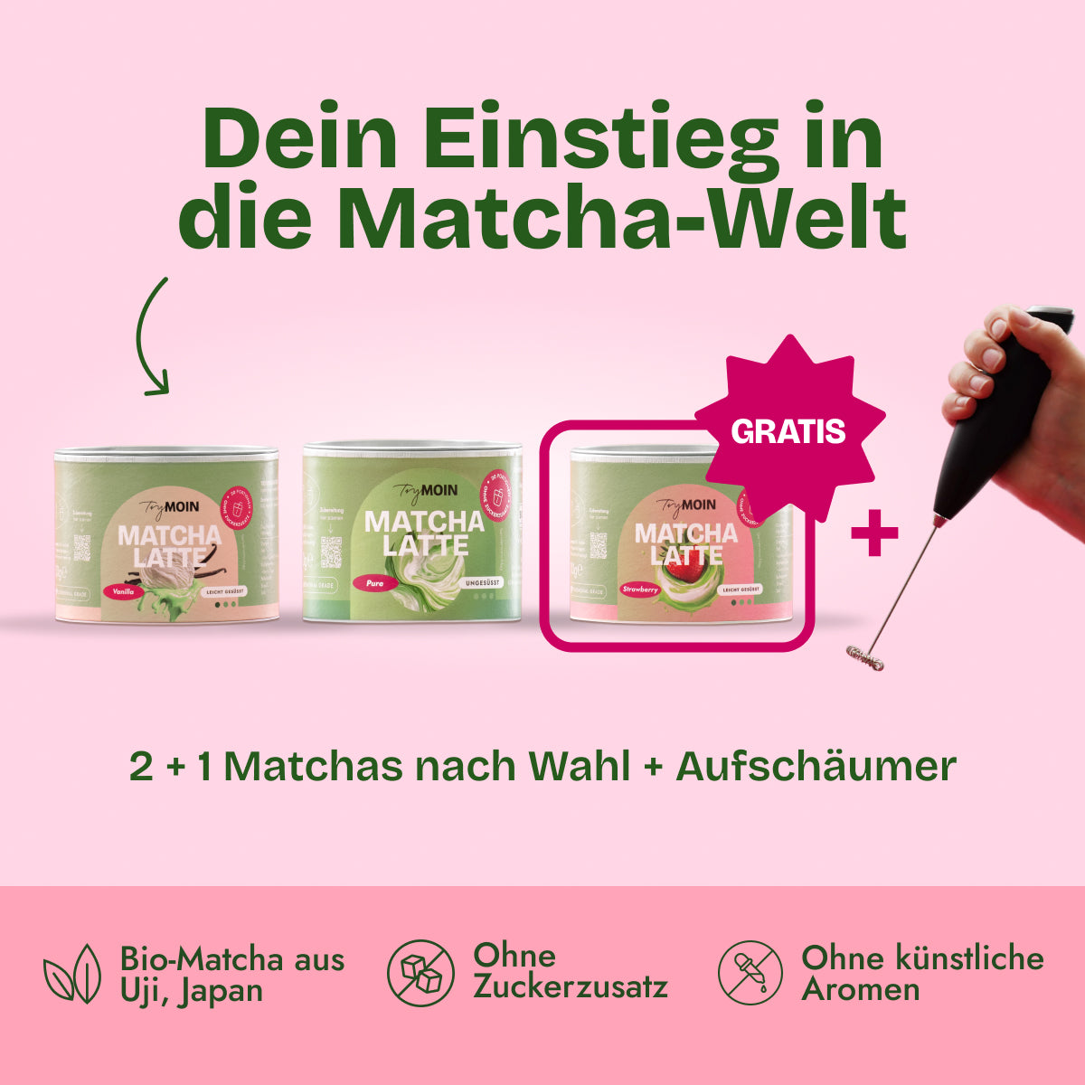 Matcha - 3 FÜR 2 Beginner's Set